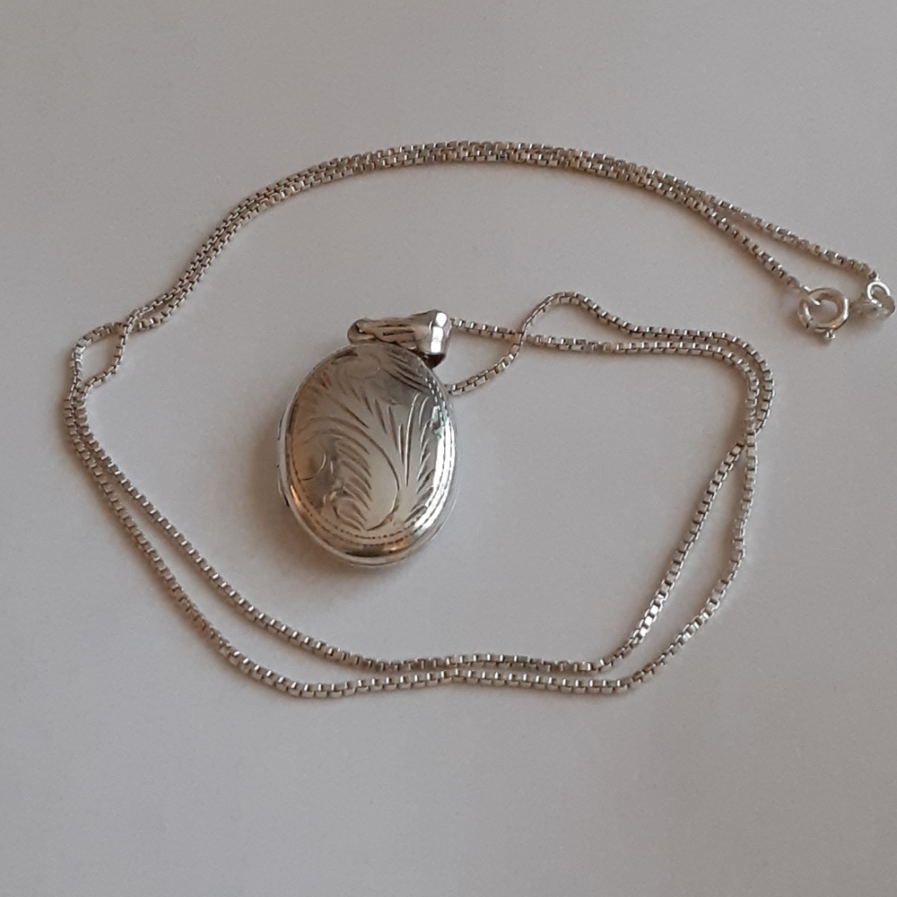Sterling Silver Locket and Chain